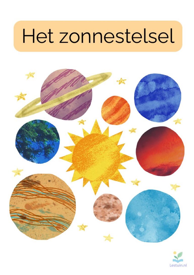 Voorbeeld van Plusproject: het zonnestelsel
