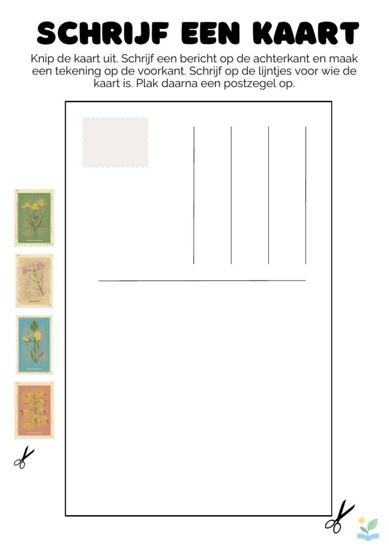 Voorbeeld van Schrijf een kaart